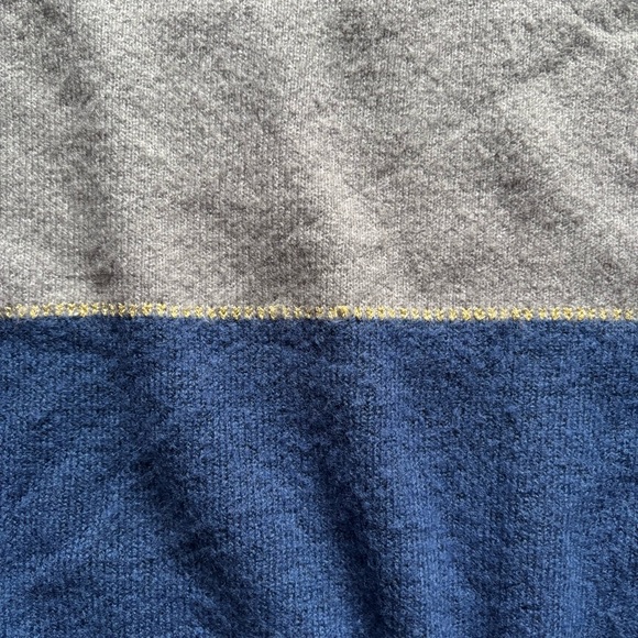 Halston Heritage Women's Striped Color Block Turtleneck Sweater | Size M - Picture 9 of 10